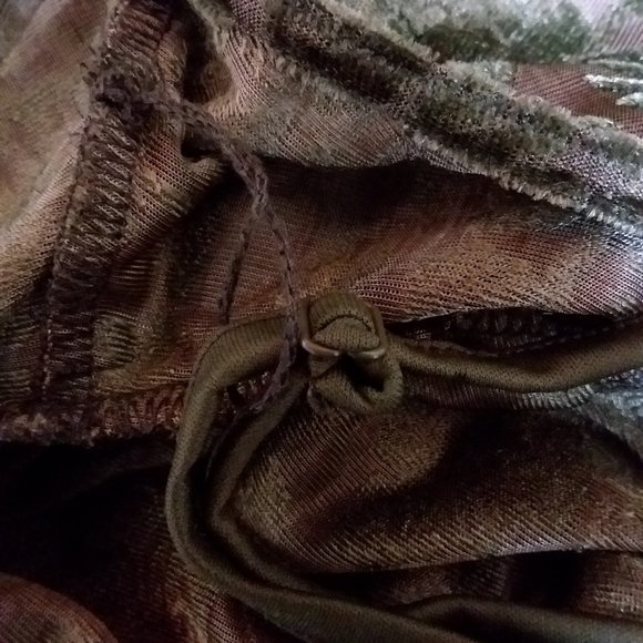 Cato Women's Plus Size Winter Daydream Grape Leaf Burnout Top - Picture 5 of 7